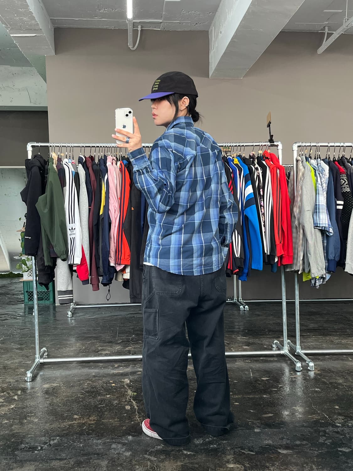 랭글러 웨스턴 체크 셔츠 상품이미지4