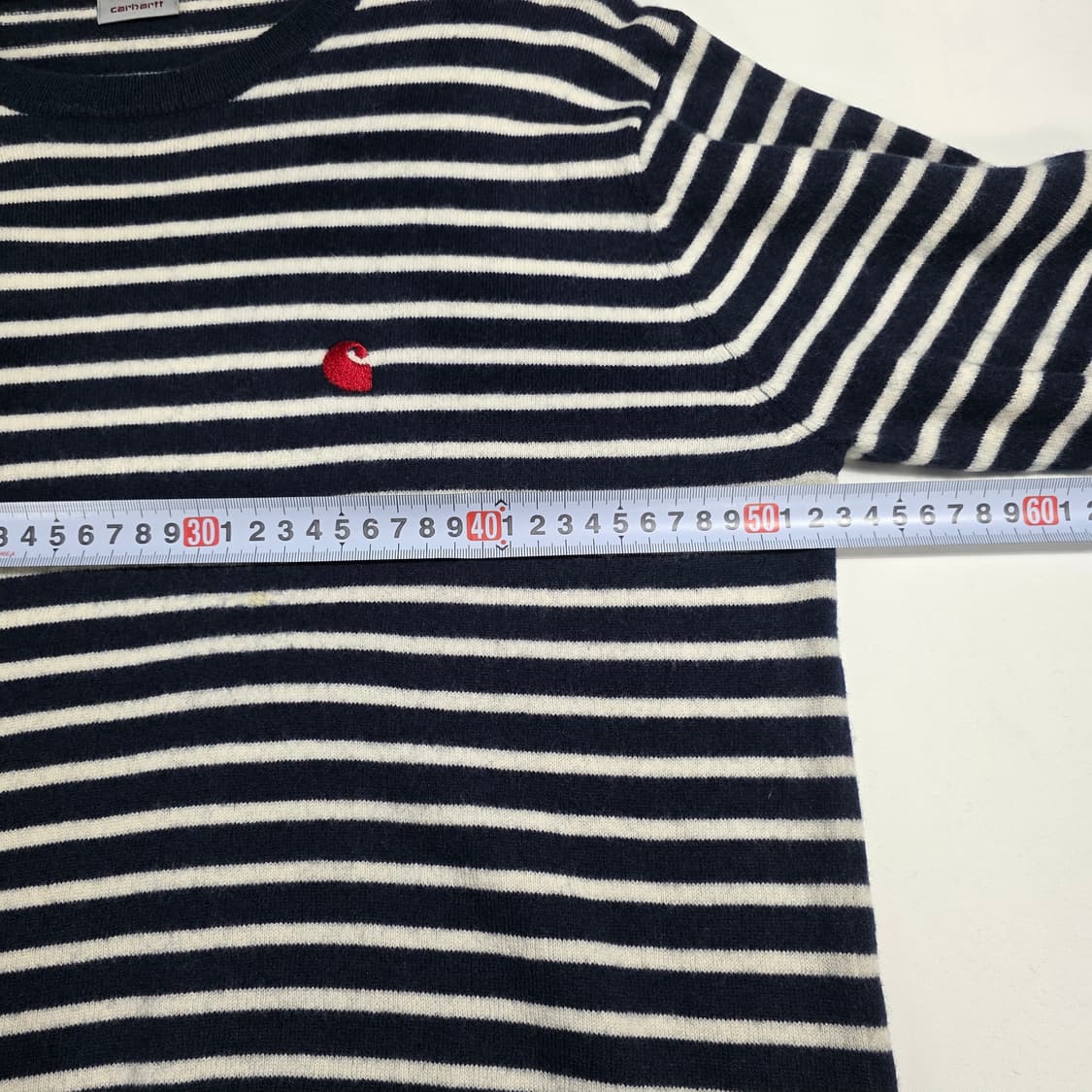 0092 Carhartt WIP 로비 스트라이프 램스울 니트 (L) 상품이미지3