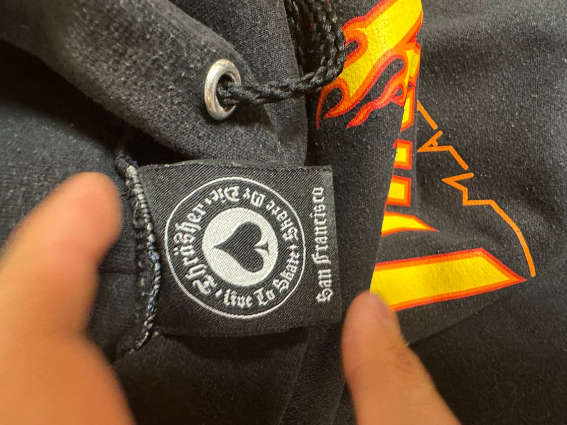 빈티지 트레셔 플레임 후드티 xl 상품이미지2