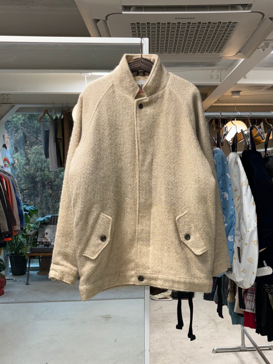 Silk road 베이지 울자켓 상품이미지1