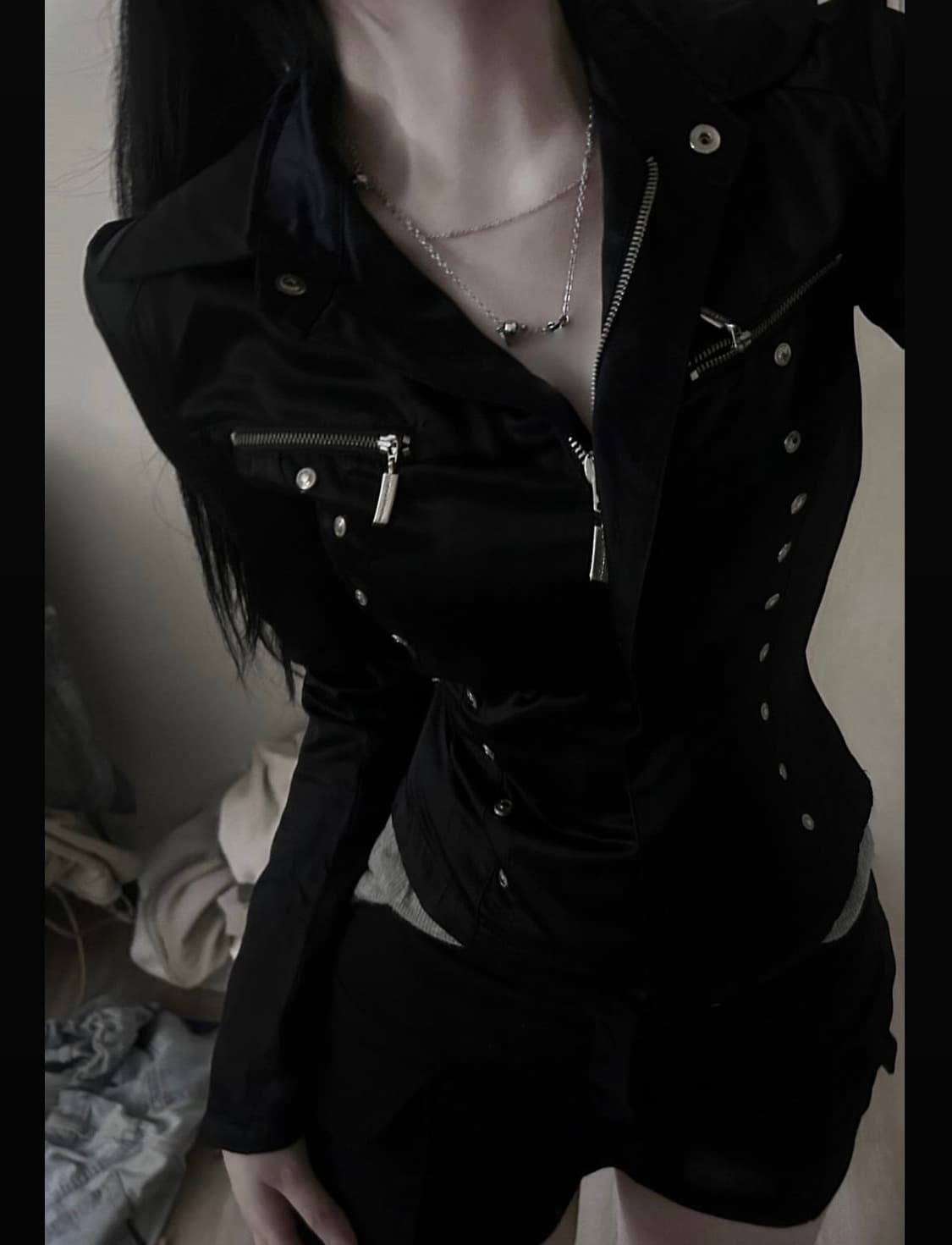 노매뉴얼 슬림핏 자켓 고스펑크 상품이미지1