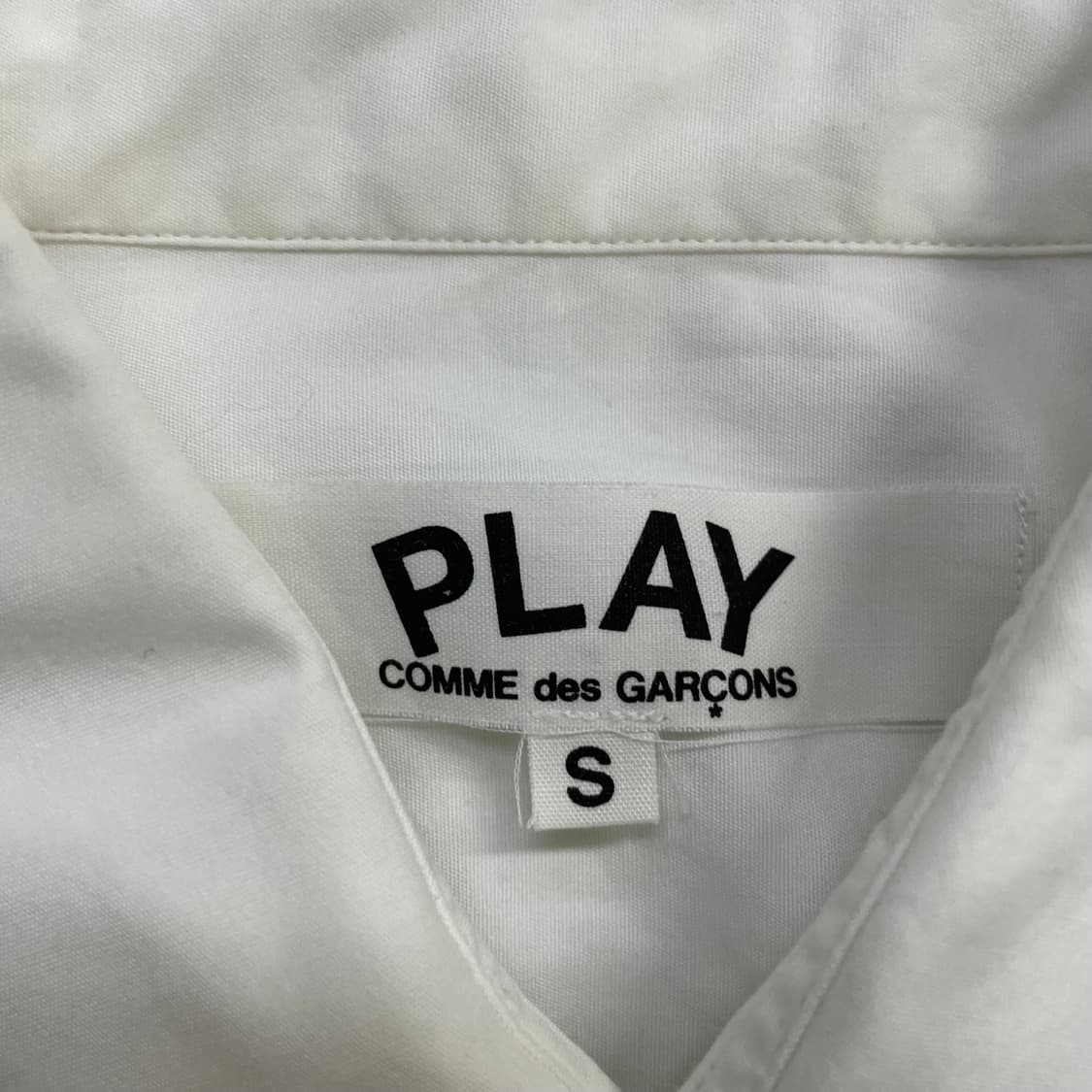 꼼데가르송 하트 와펜 화이트 셔츠 상품이미지4