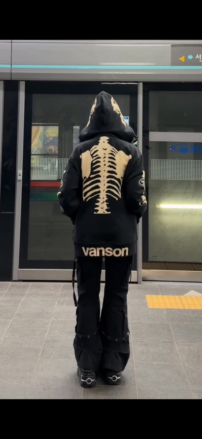 밴슨 해골 후드집업 XL 상품이미지3