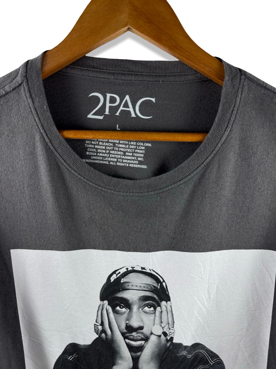 2PAC 투팍 오피셜 랩 티셔츠4253 상품이미지5