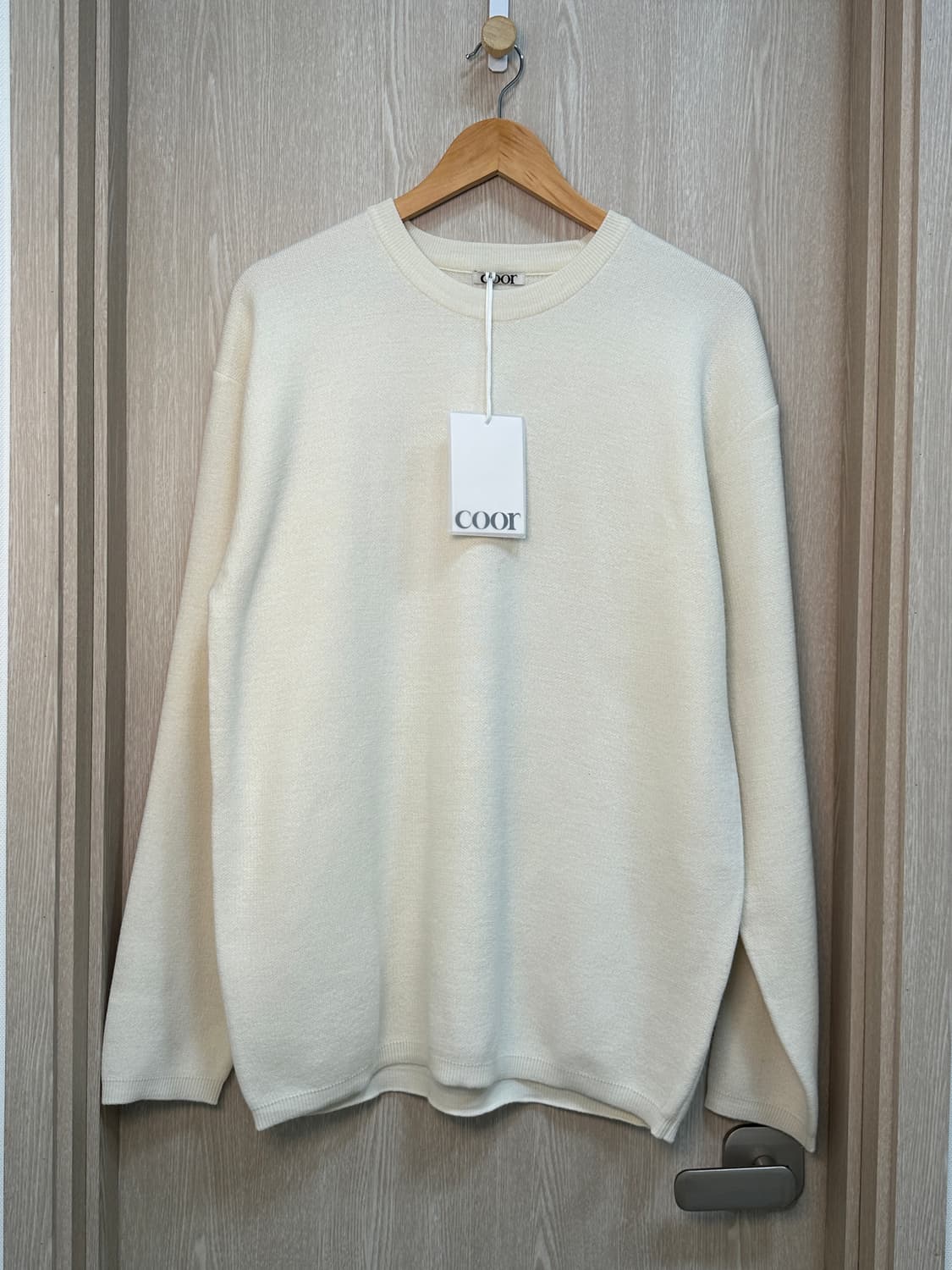 23fw)미시착)쿠어 coor 캐시미어 울 니트 아이보리/L 상품이미지1