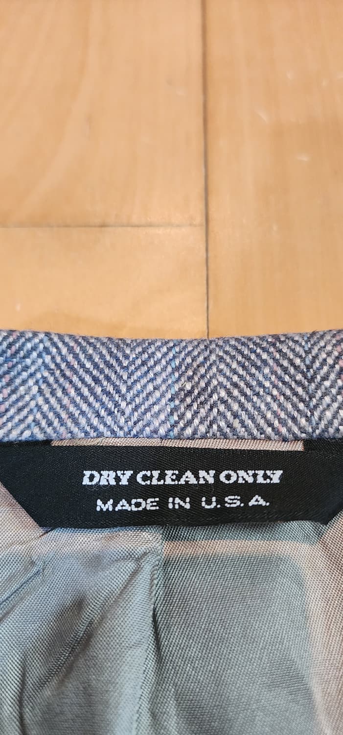 (빅사이즈)연그레이 헤링본 모직자켓 4XL 상품이미지6