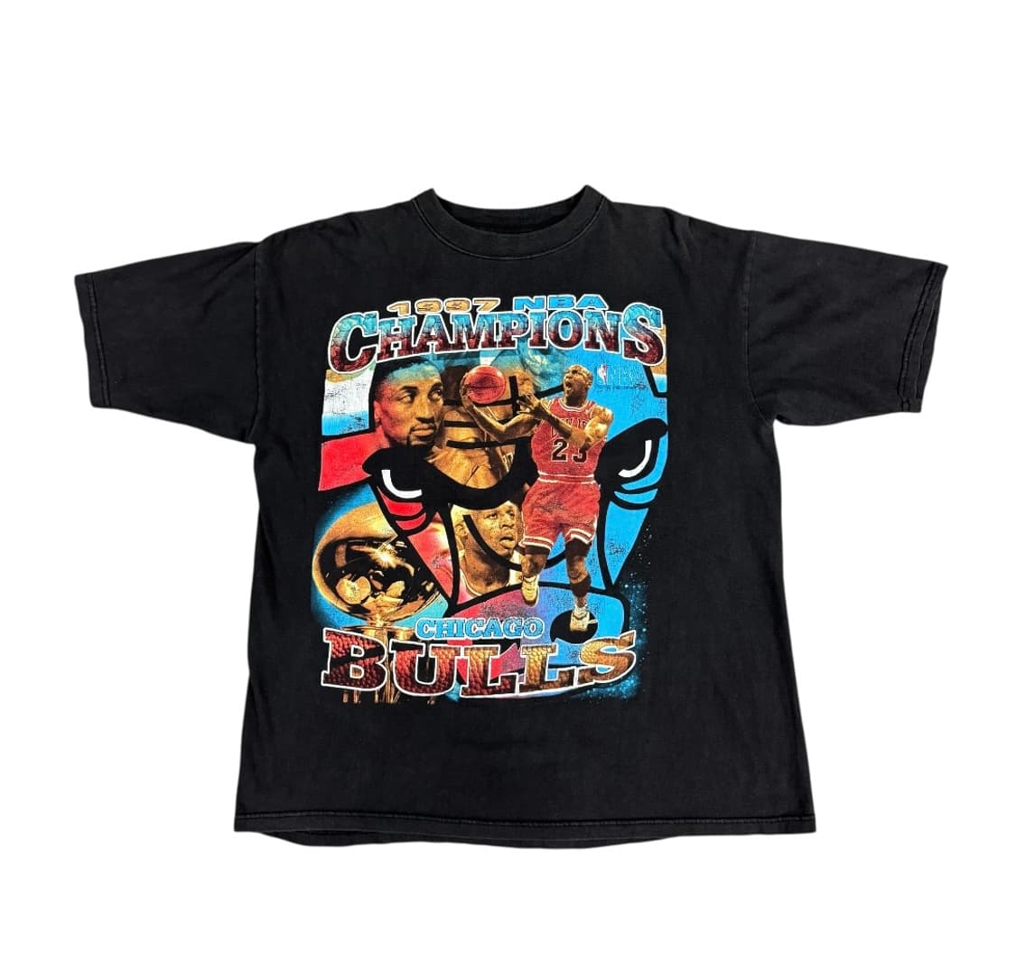 빈티지 90s Chicago Bulls Rap Tee 시카고불스 랩티셔츠 상품이미지1