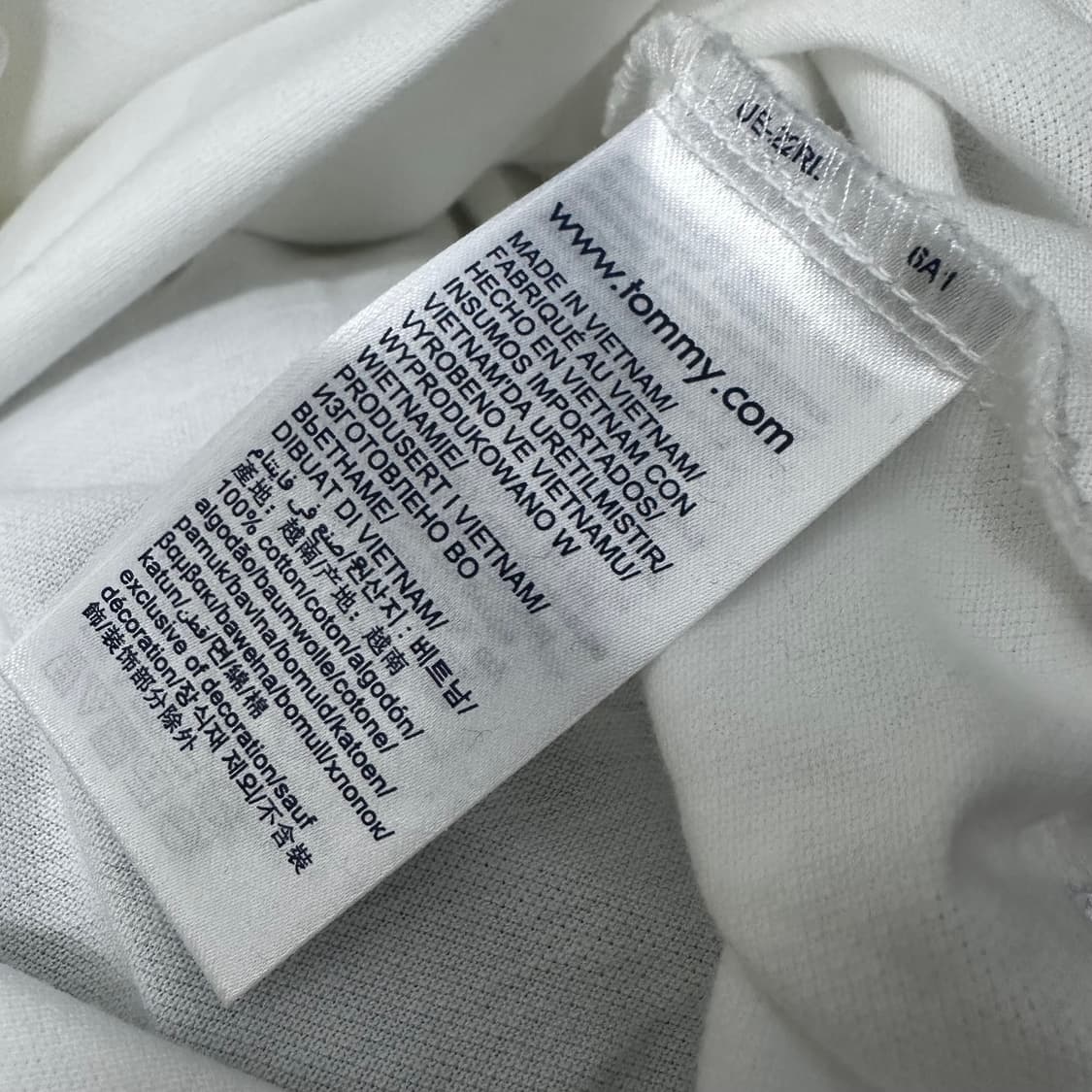 타미힐피거 카라티 반팔티셔츠 화이트 L 상품이미지8