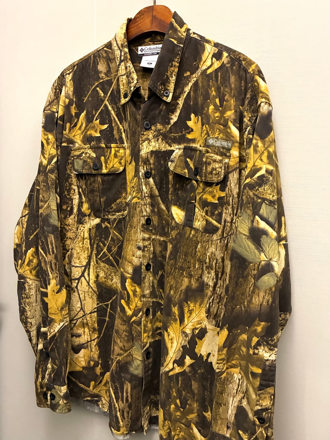 (XL~XXL)컬럼비아 리얼트리 낙엽 코튼 플란넬셔츠 오버핏 상품이미지2