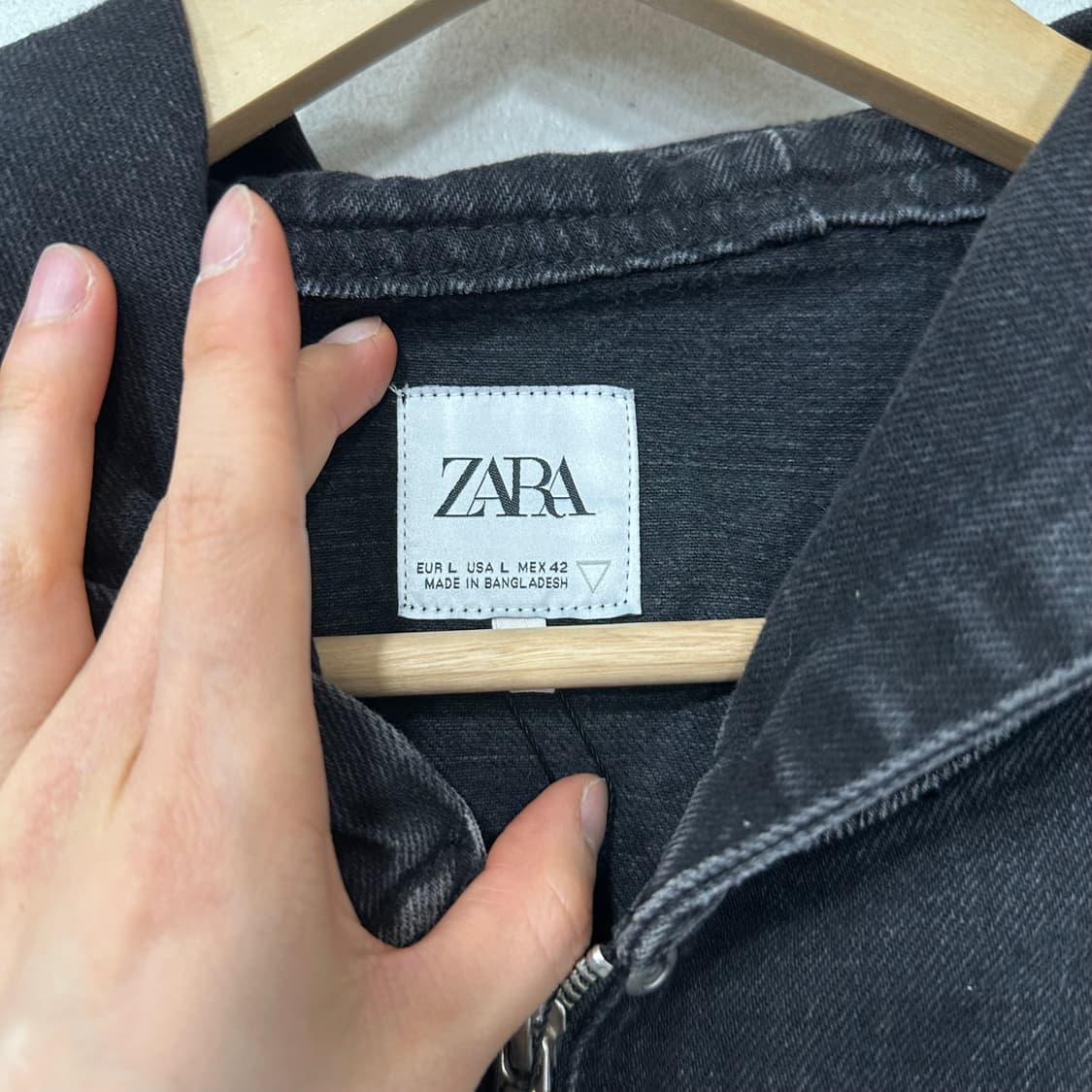 자라 데님 후드 자켓 상품이미지4