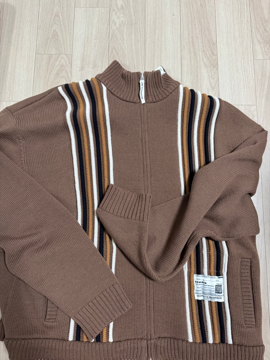 [48] 미하라야스히로 베드윈 니트 지업 상품이미지3