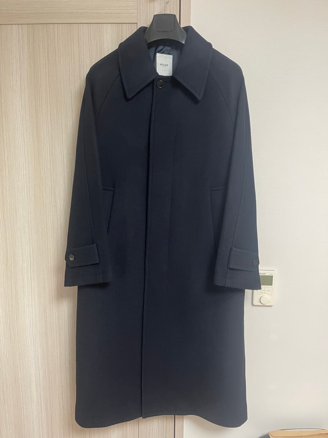 벨리에 맥시 멜톤 울 발마칸 다크네이비 S사이즈 상품이미지2