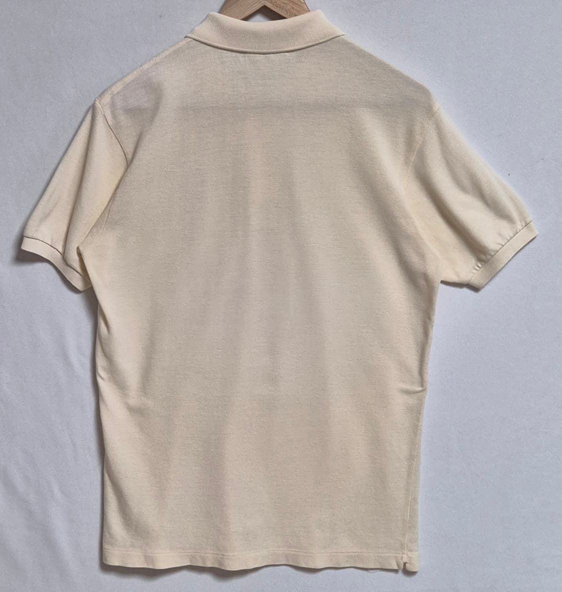 100) 라코스테 빈티지 서광 라이트베이지 PK 반팔티 상품이미지2