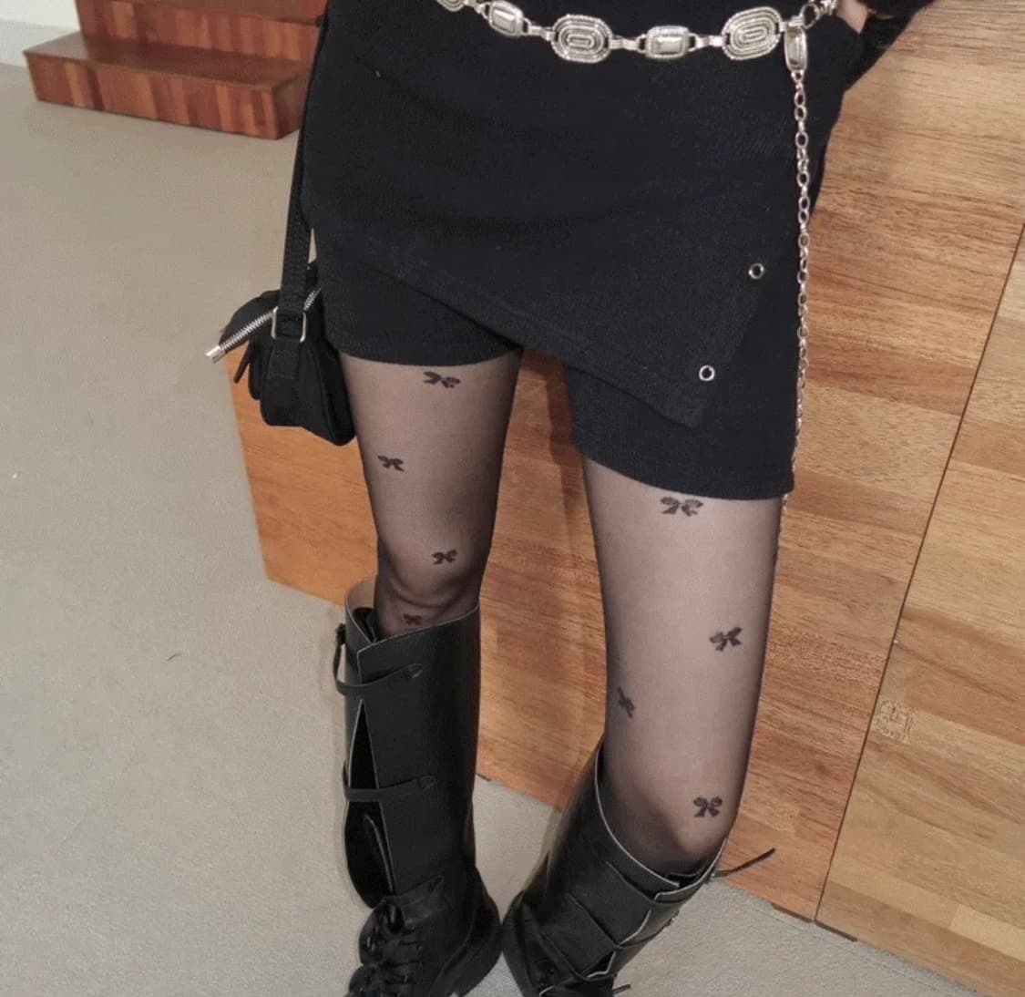 아일렛 니트 치마바지 바이크팬츠 반바지 상품이미지1