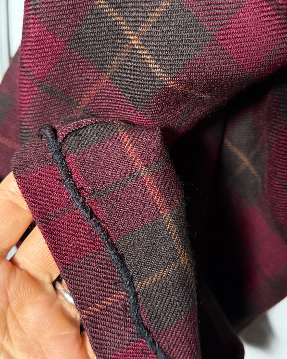 90‘s 폴로 랄프로렌 플래드 체크 울 팬츠 33 상품이미지4