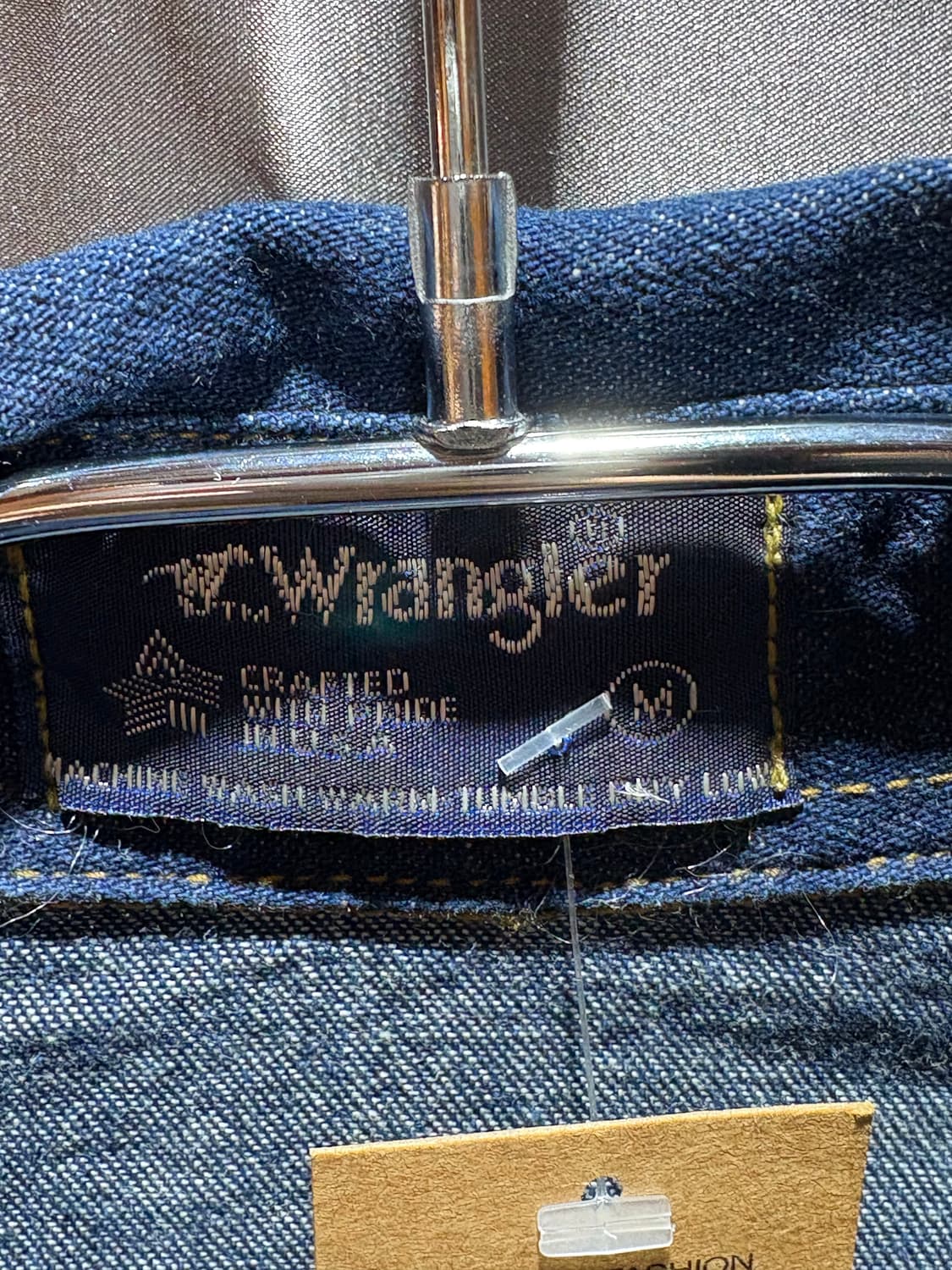 M Wrangler 랭글러 투포켓 웨스턴 생지 데님셔츠 상품이미지5