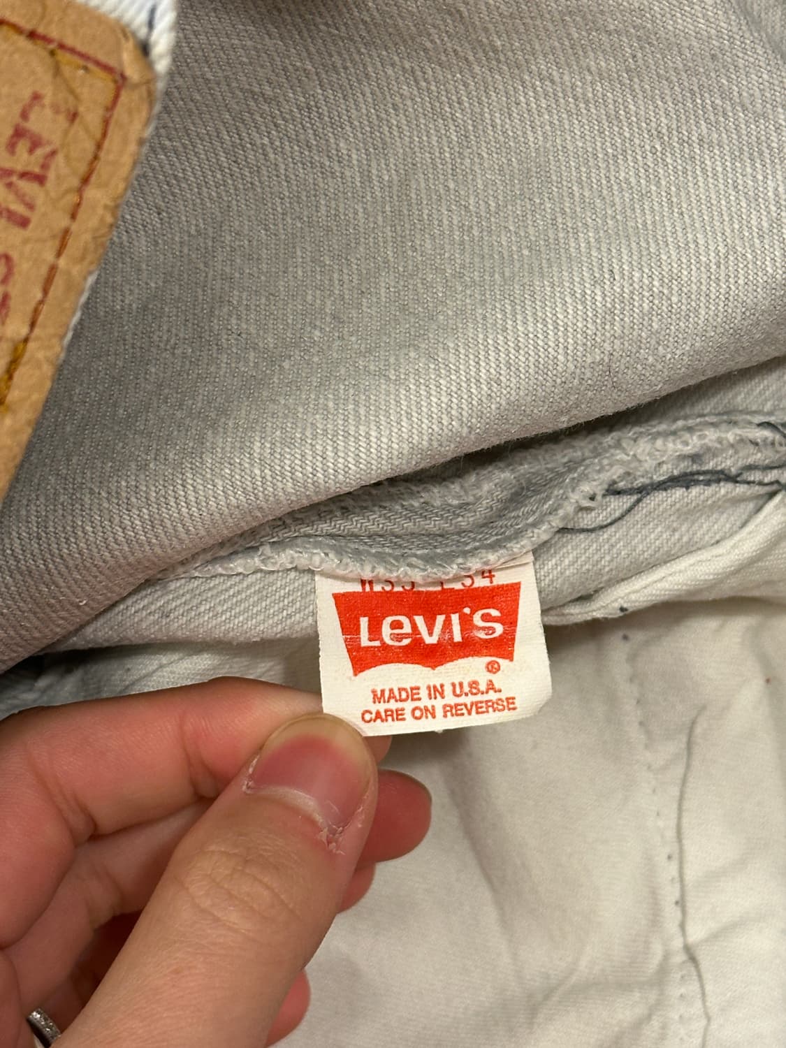 90s made in USA Levis 리바이스 501 W33 L34 상품이미지3