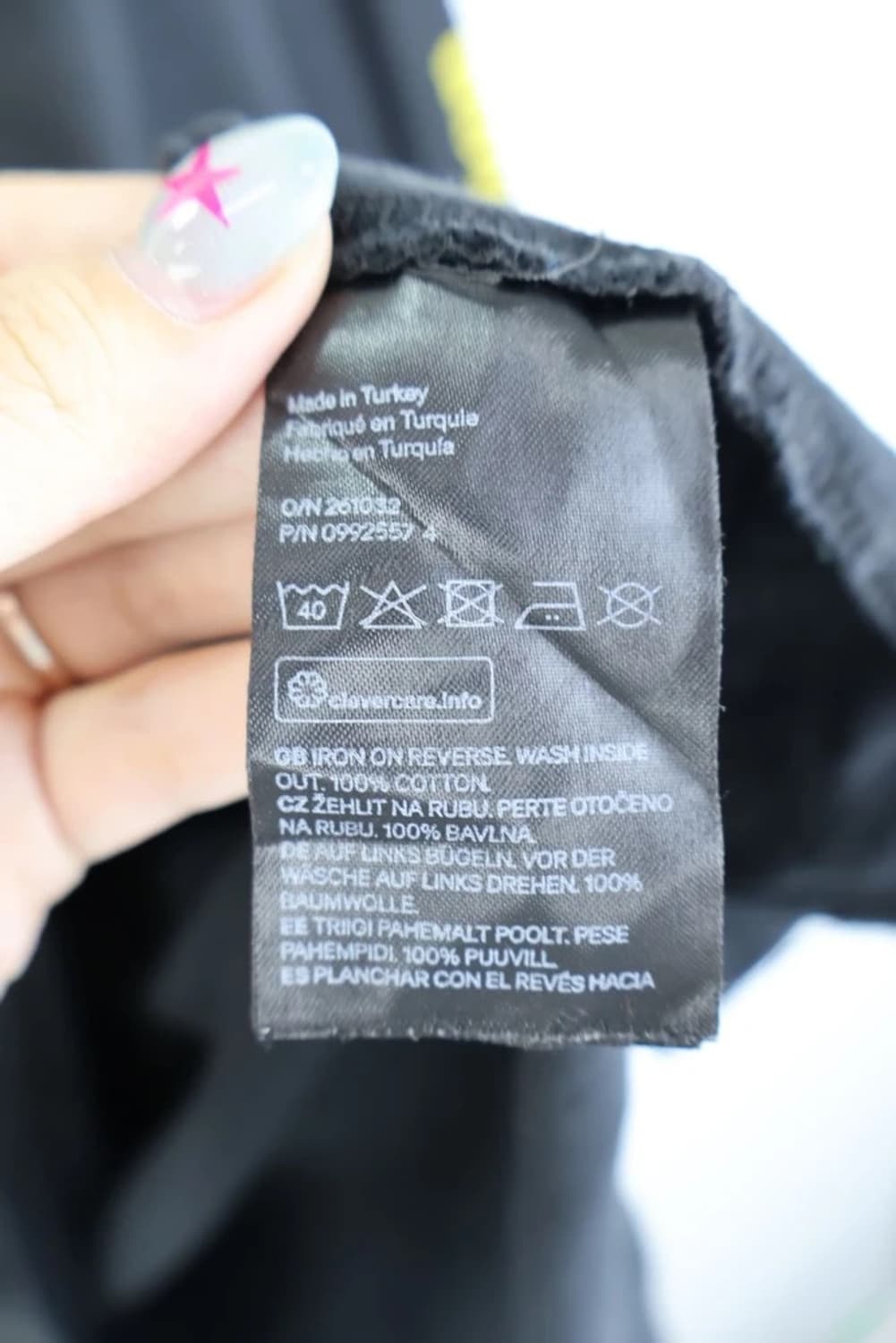 H&M 블랙 프린팅 롱슬리브 상품이미지8