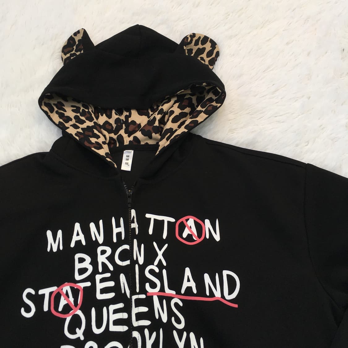 빈티지 레오파드 후드 집업 y2k 스트릿 갸루 펑키 일본빈티지738 상품이미지3