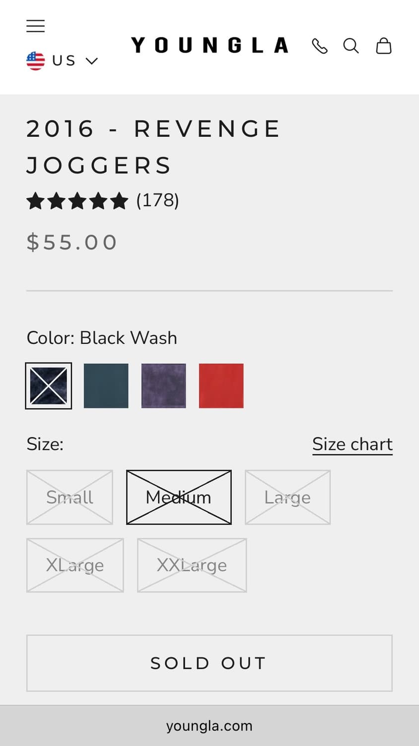 Youngla 리벤지 스웨트 팬츠 조거 상품이미지6