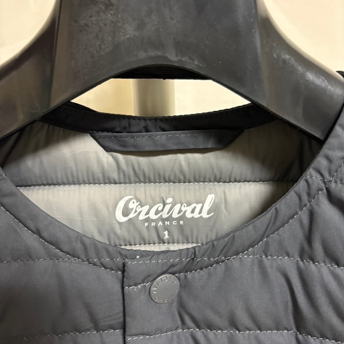 오르치발 덕다운 크루넥 경량패딩 / 차콜, 1 상품이미지4