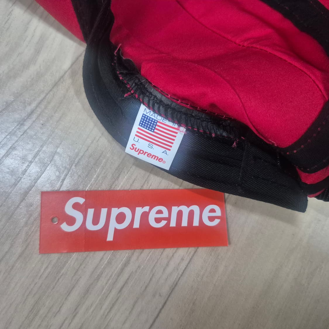 슈프림 사이드 패널 캠프캡 레드 상품이미지5