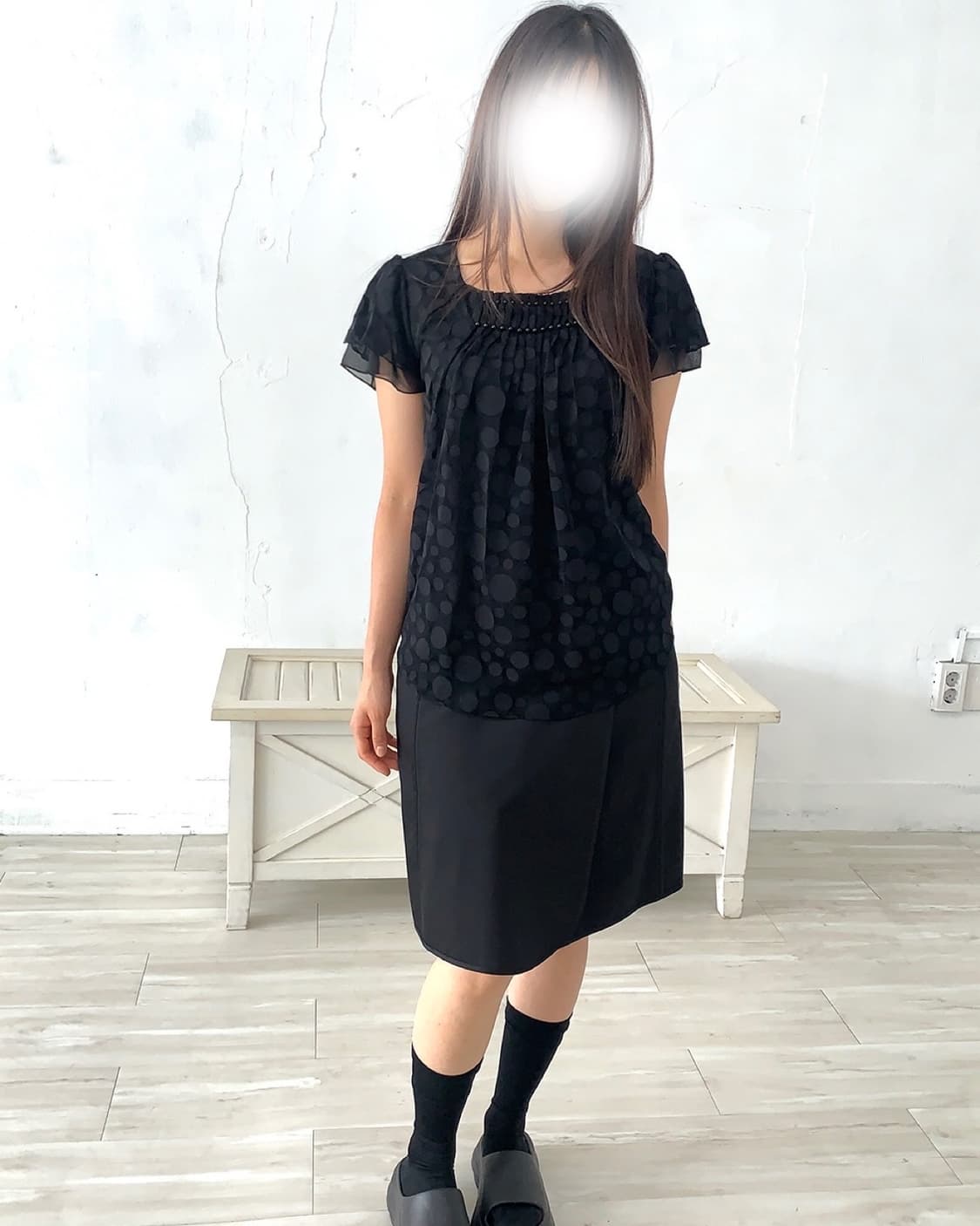Black dot Blouse 상품이미지8