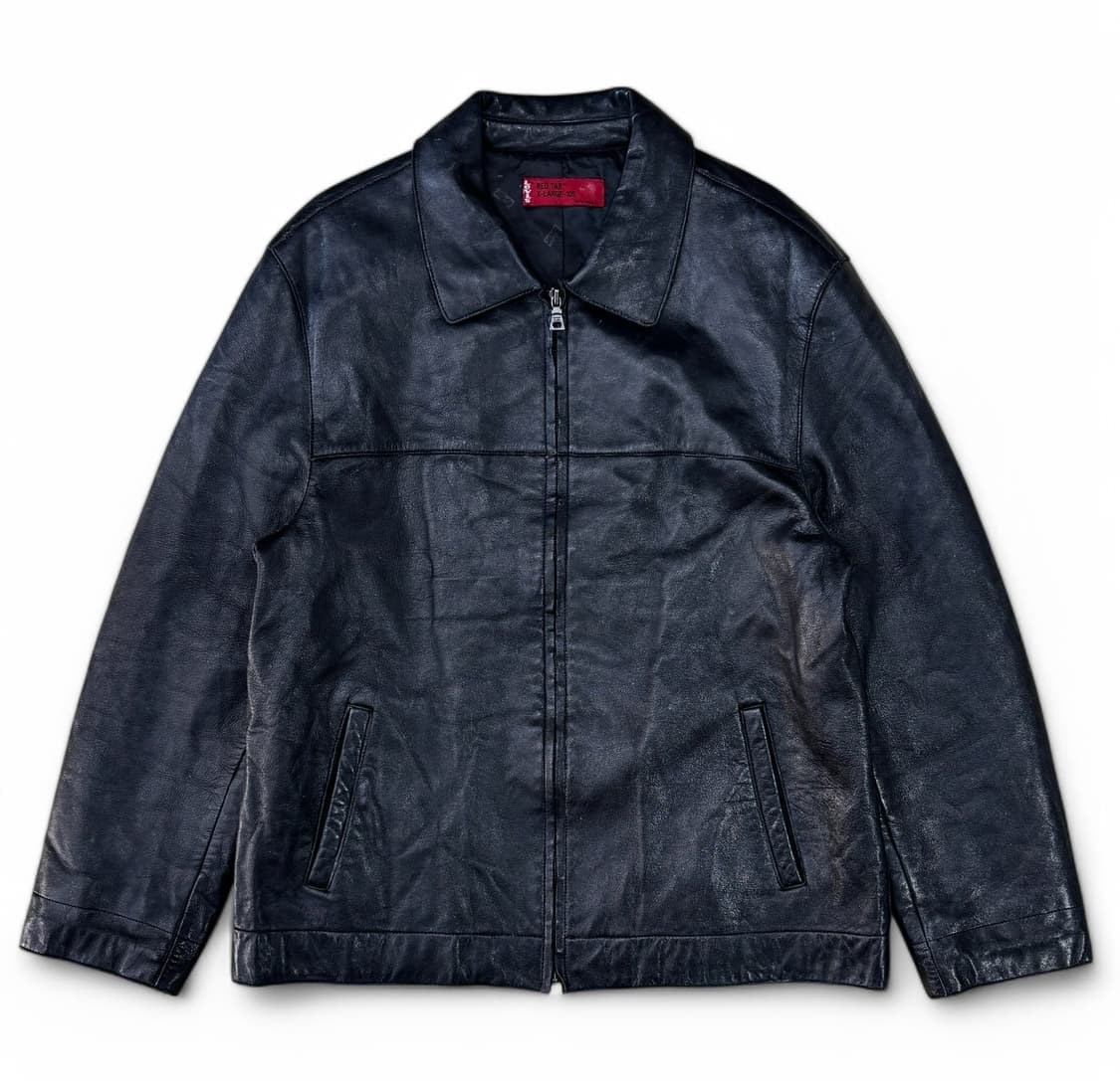 리바이스 블랙 레더 자켓 XL 상품이미지1