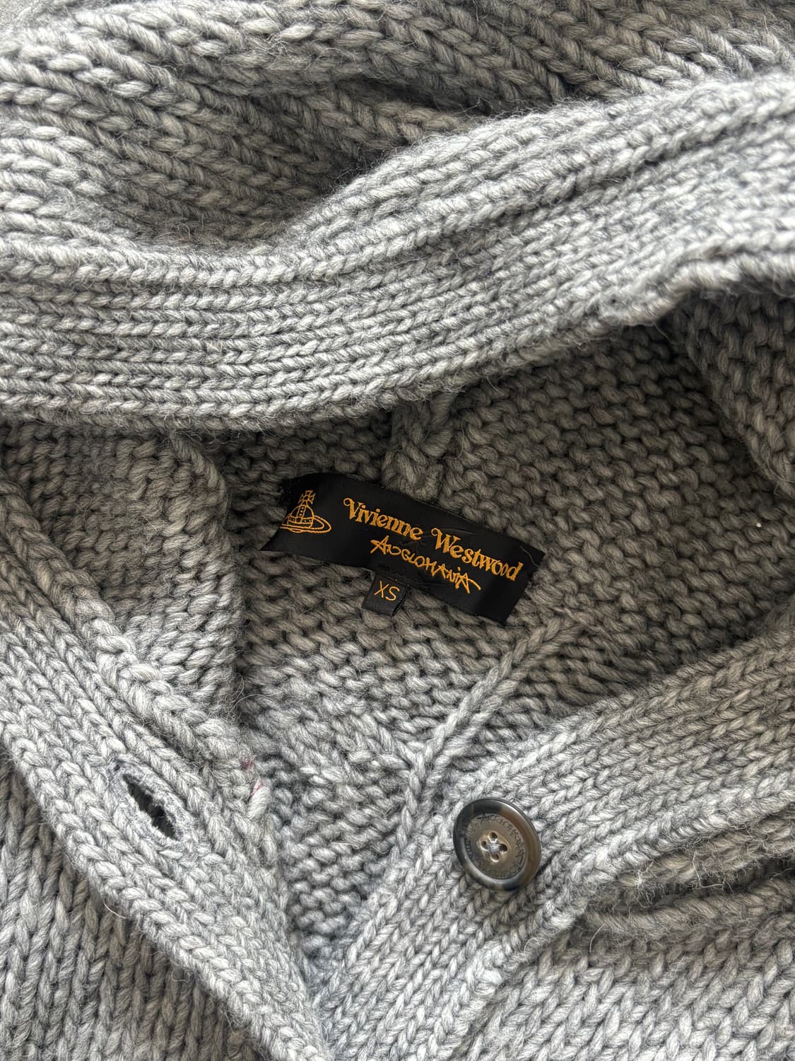 Vivienne Westwood 비비안웨스트우드 케이블 언발 후드 가디건 상품이미지8