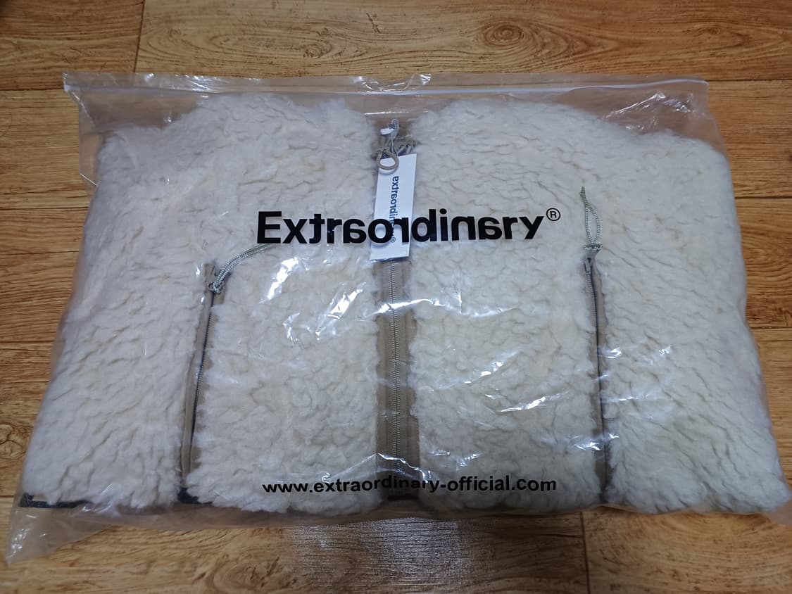 (새상품)(L)엑스트라오디너리 플리스 점퍼 아이보리 상품이미지3