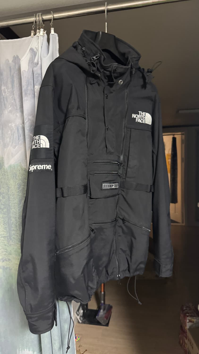 [L] 슈프림 노스페이스 16ss 스팁테크 블랙 상품이미지1