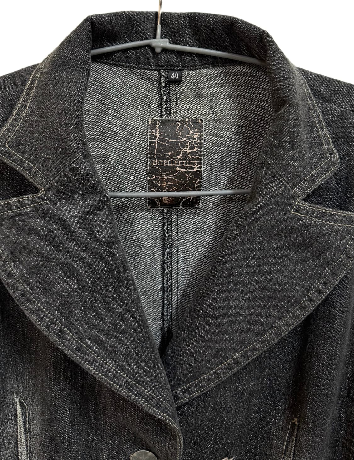 펑크 데님 슬림핏 자켓 상품이미지3