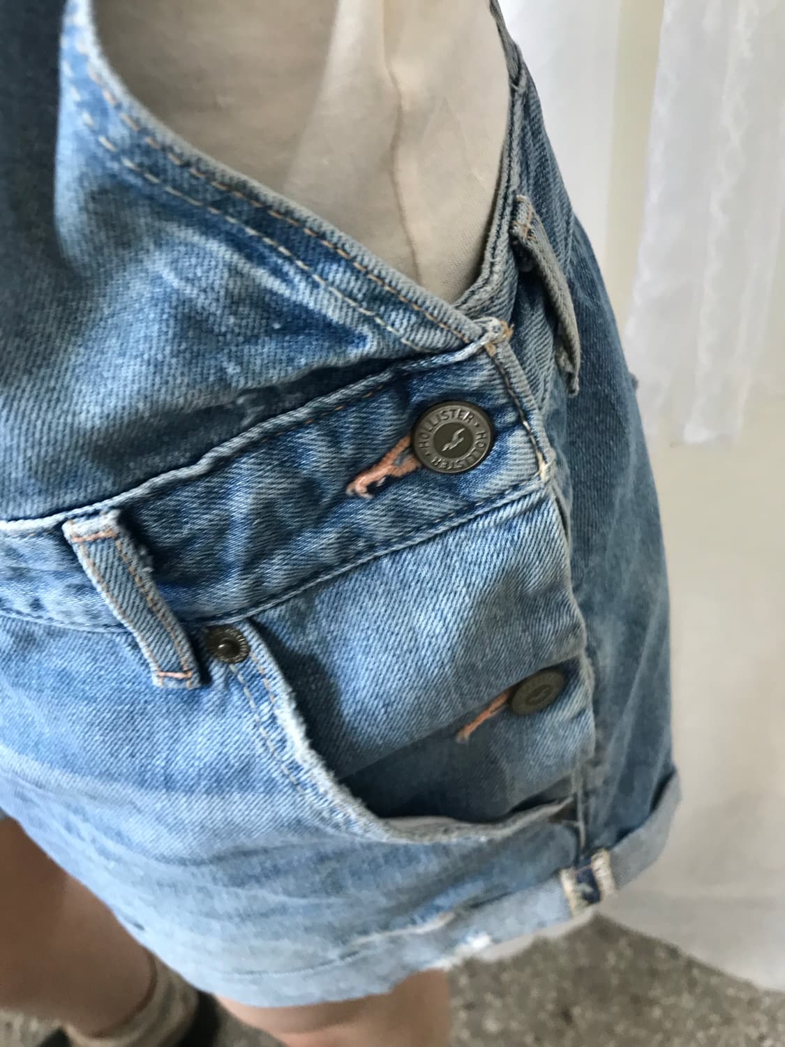 hollister 썸머 데님 오버롤 상품이미지7