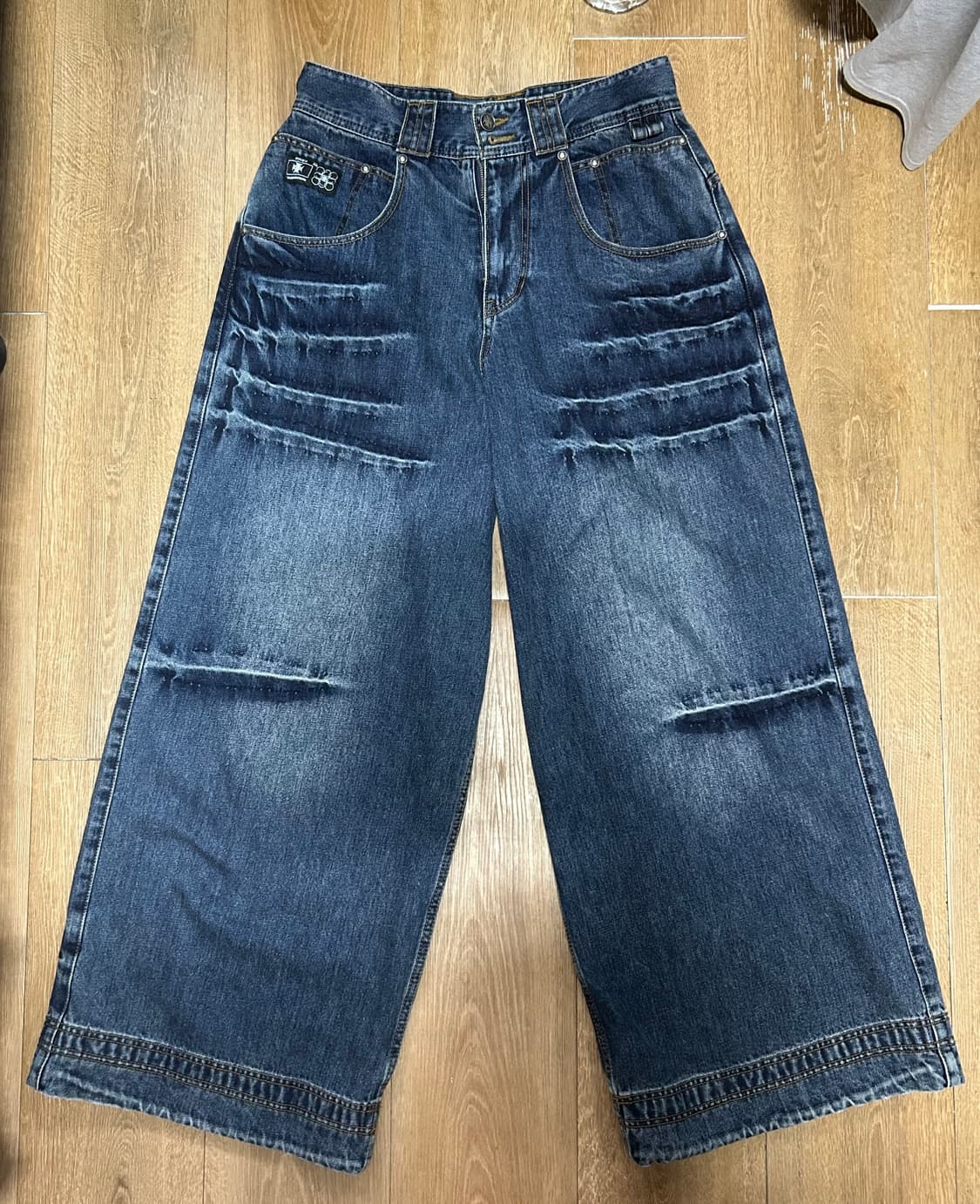 오퍼스0012 CLAWED MELTED DENIM PANTS INDIGO 상품이미지1