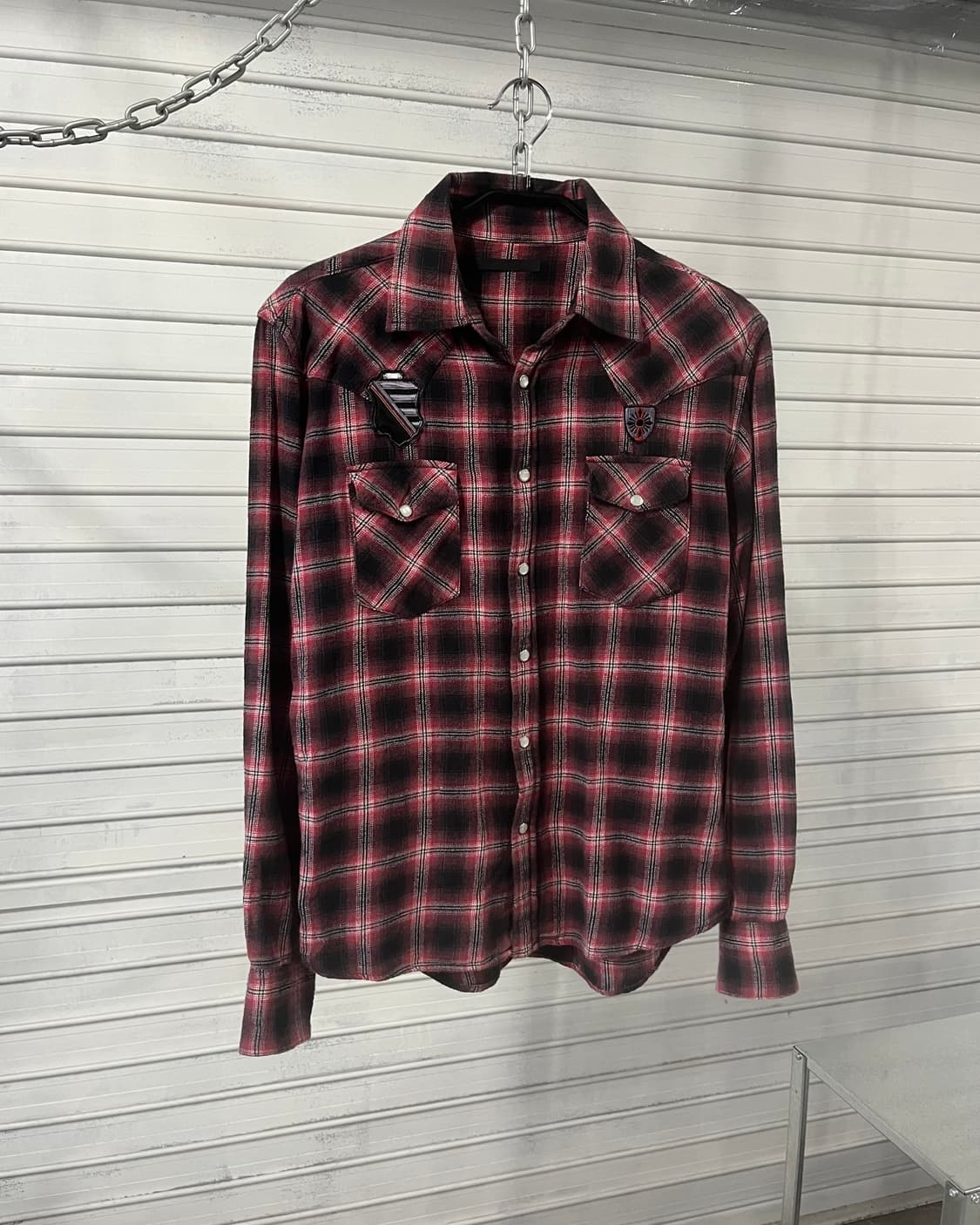 sraive western check shirt 상품이미지3
