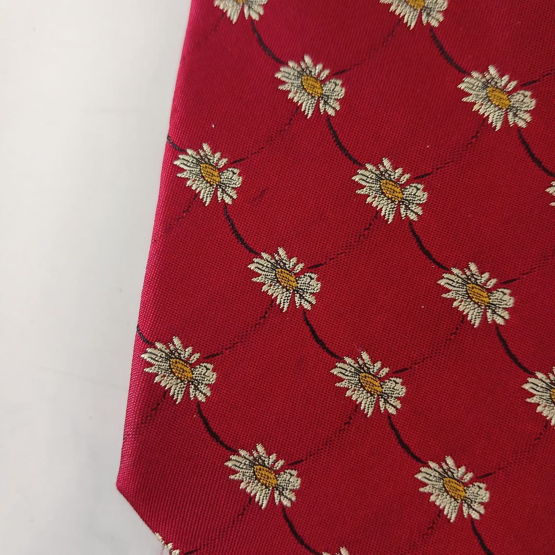 지방시 실크 레드 플라워 패턴 넥타이 9.6cm A등급 A19235
 상품이미지10