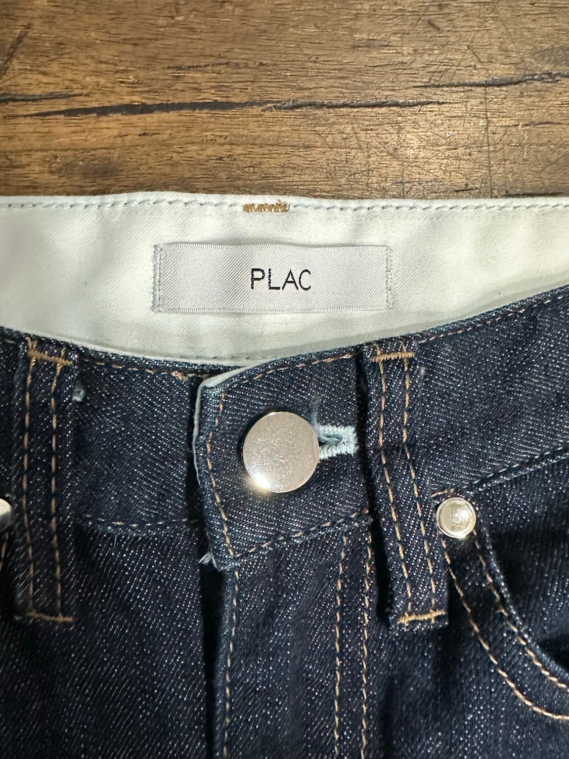 플랙 PLAC 진청 데님 팬츠 25 생지 느낌 스트레이트핏 상품이미지3