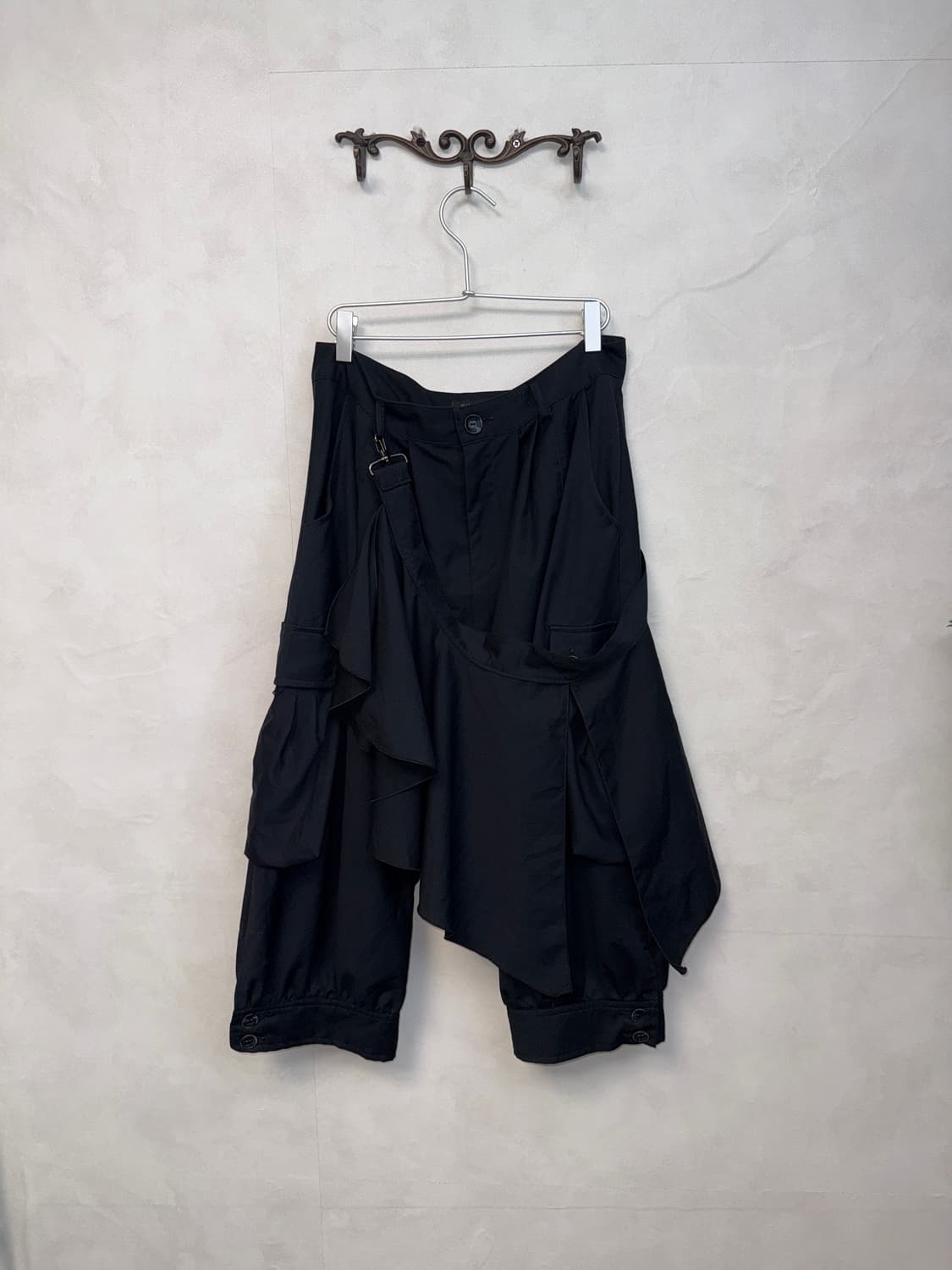 Black skirt layered balloon baggy pants  상품이미지1
