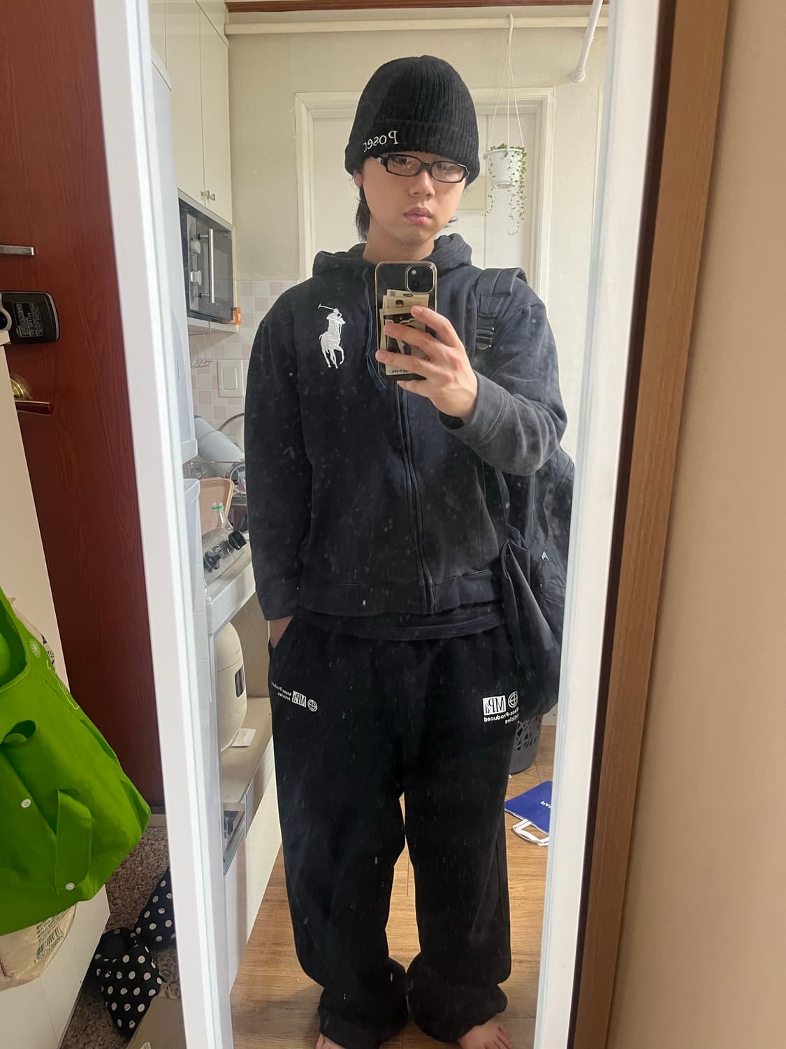 폴로 빅포니 후드집업 L +geek 뿔테안경 증정 상품이미지1