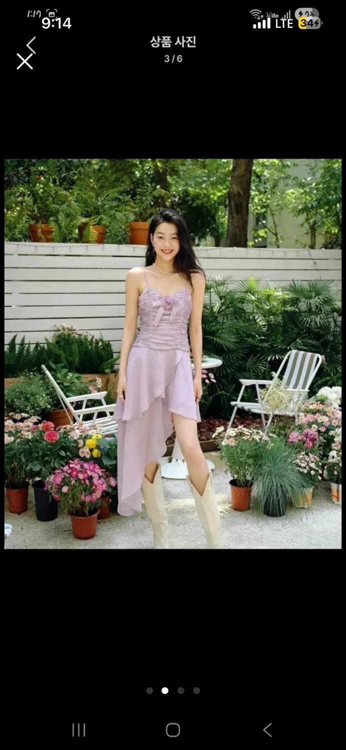 신스덴 라벤더 나시 원피스 상품이미지2