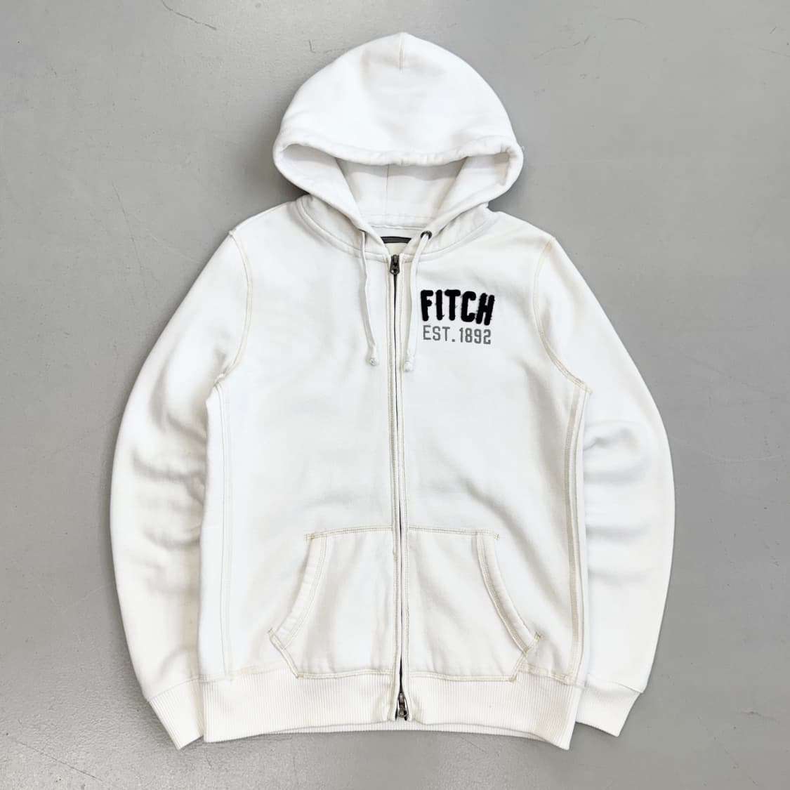 아베크롬비 Y2K 후드집업 화이트 상품이미지2