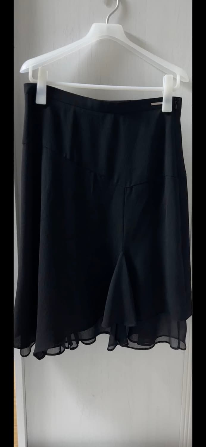 미세키 서울 레이어드 미디 스커트 블랙 상품이미지4