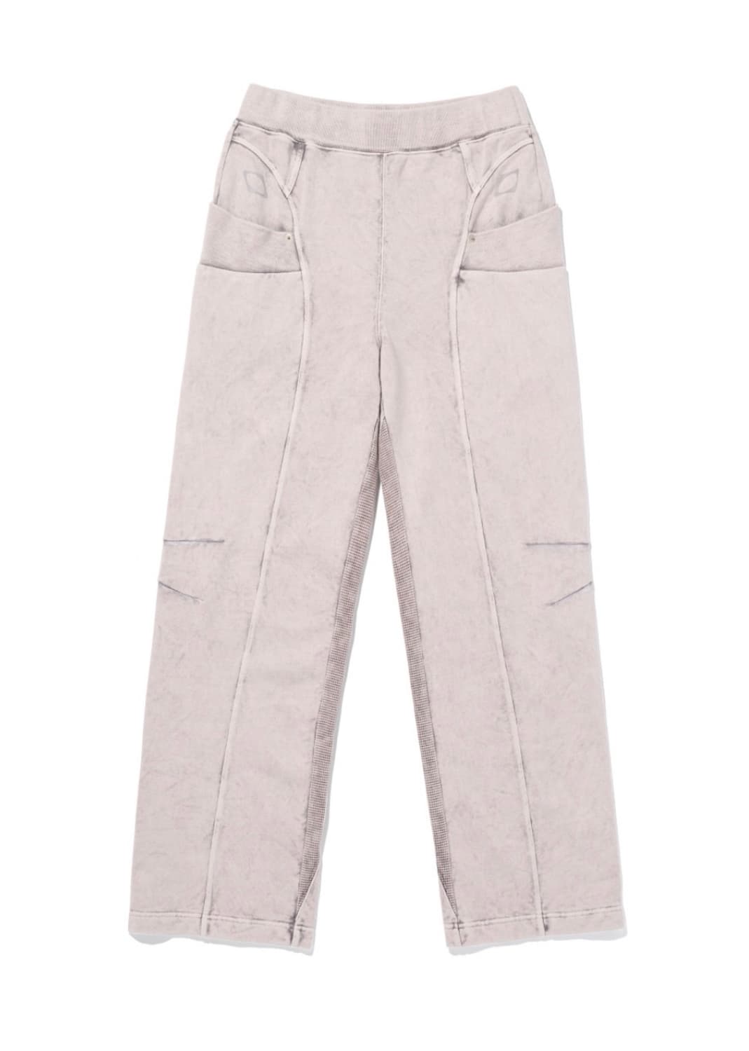 미스치프 CUT OFF SWEAT PANTS - BLEACHED PINK 상품이미지1