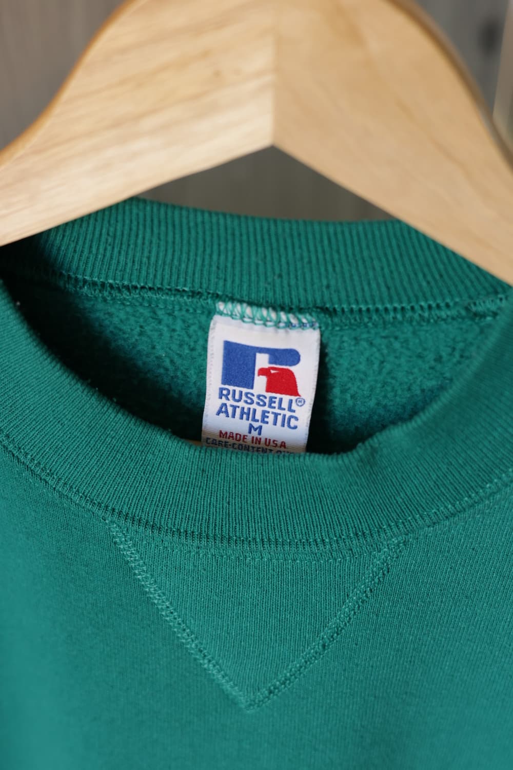러셀 Made in USA 90s 맨투맨 스웻셔츠 teal컬러 M 상품이미지3