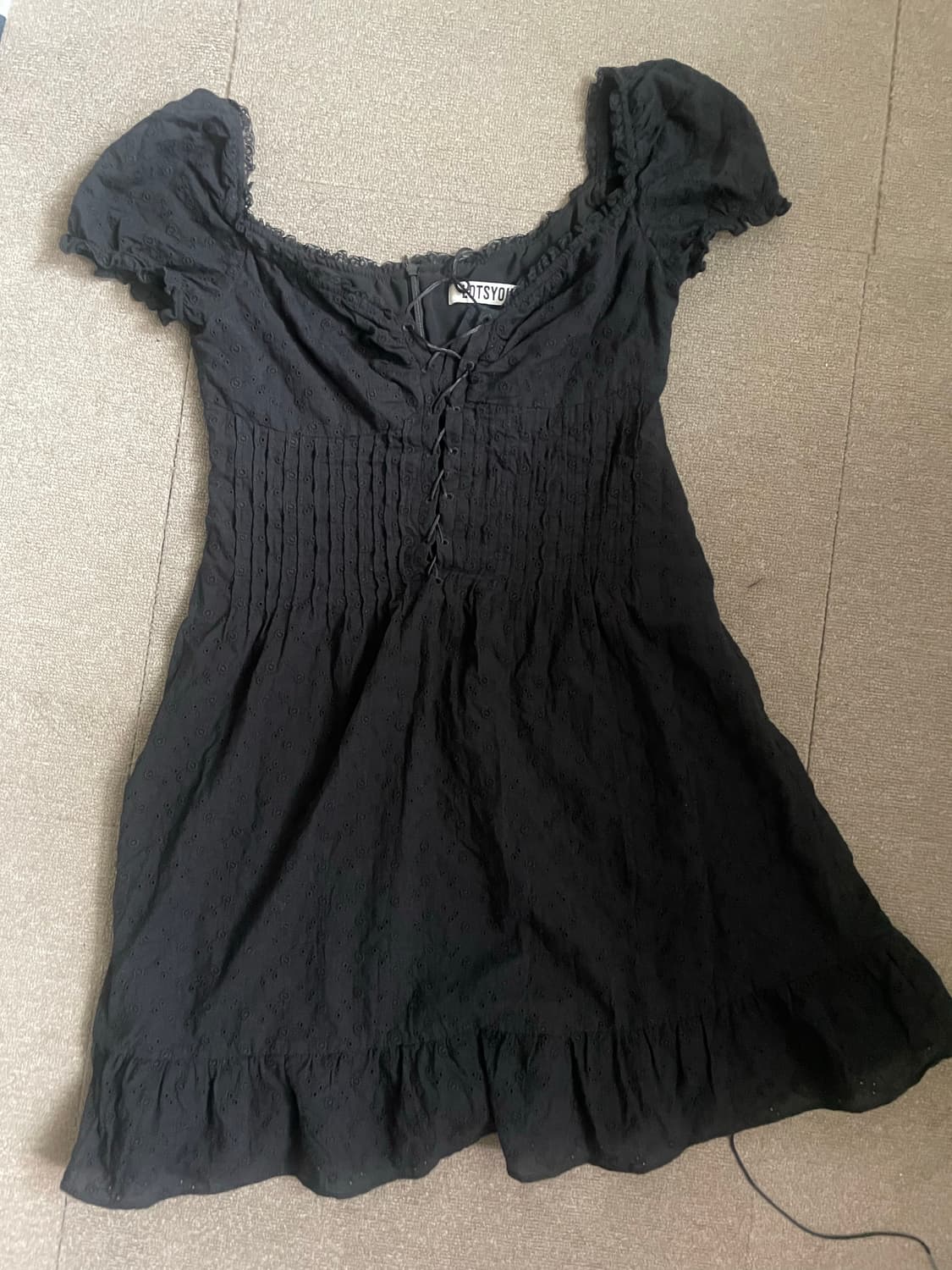 라츠유 Fiona Dress 블랙 상품이미지4
