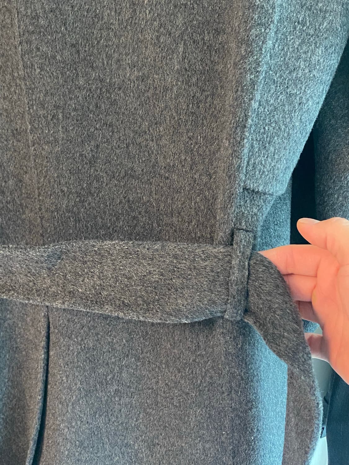 마마가리 건플랩 랩코트 차콜 46 사이즈 상품이미지4