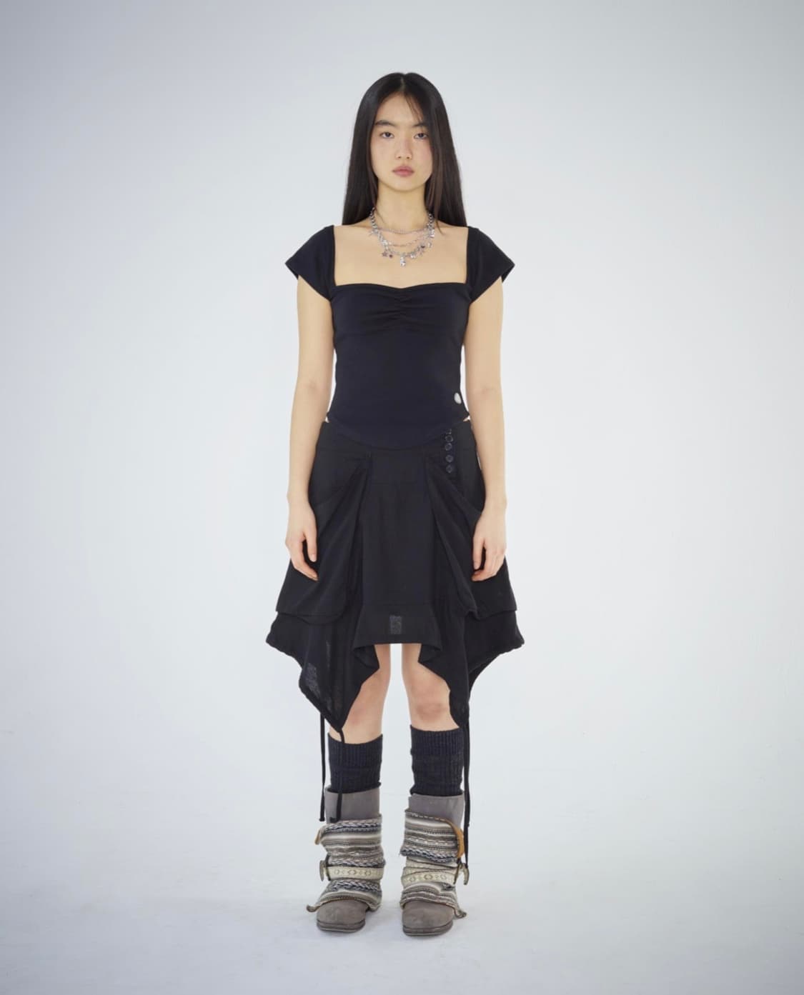Fairy string skirt (black) 상품이미지4