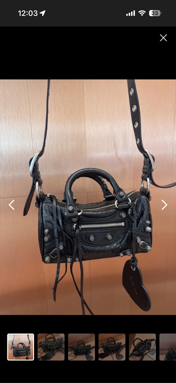 발렌시아가 미니 더플백 블랙색상 구해영 상품이미지1