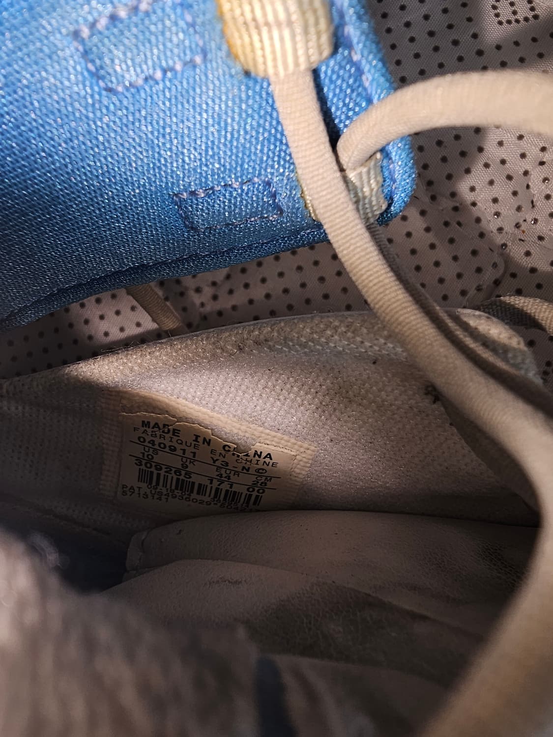 조던 카멜로 멜로 1.5 OG 2004 화이트/유니버시티 블루 하이탑 상품이미지7