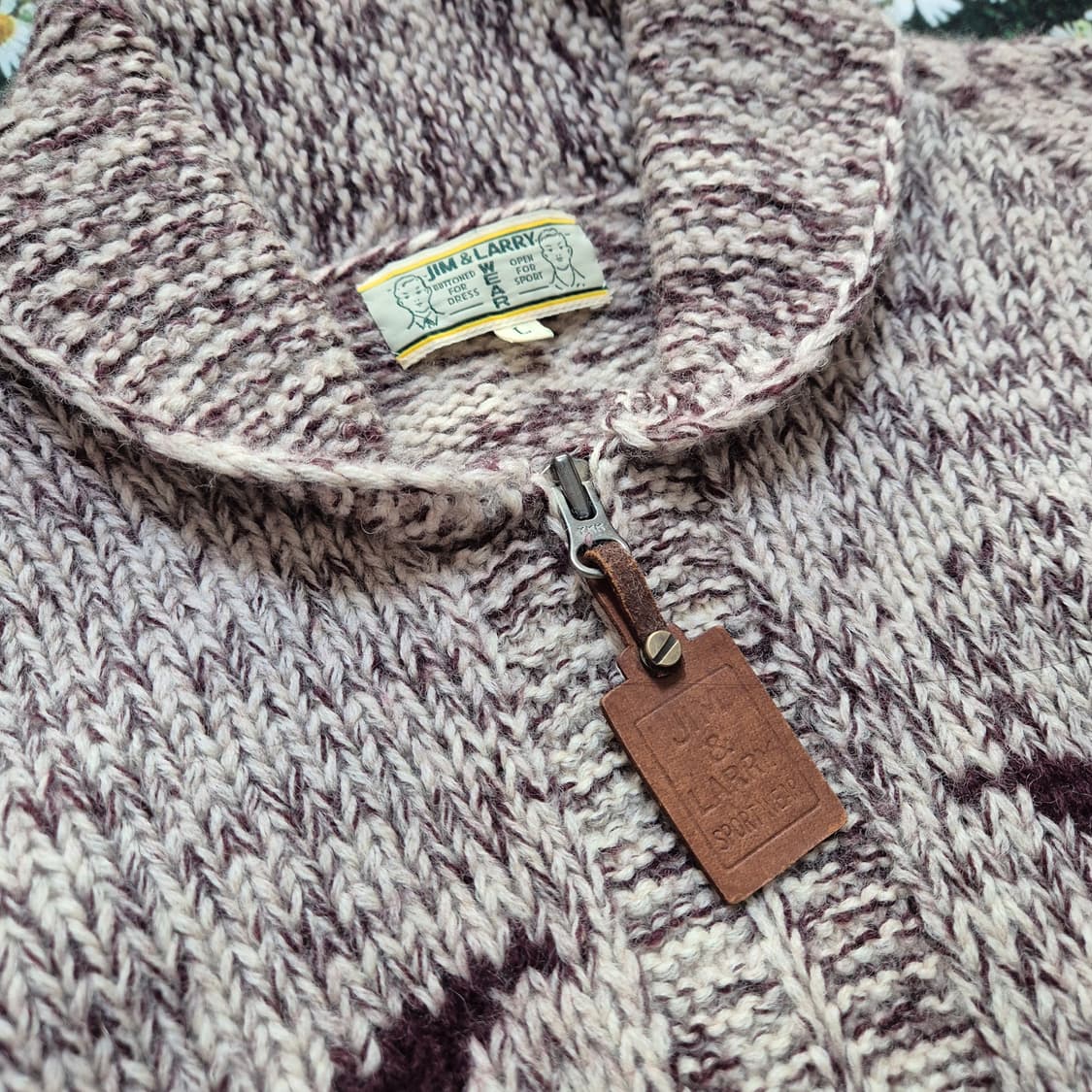 JIM&LARRY 청둥오리  코위찬 니트 자켓 성인 L (M추천) 상품이미지2